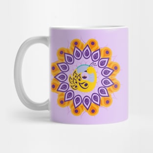Diwali Peacock, Rangoli, Dipa Mug